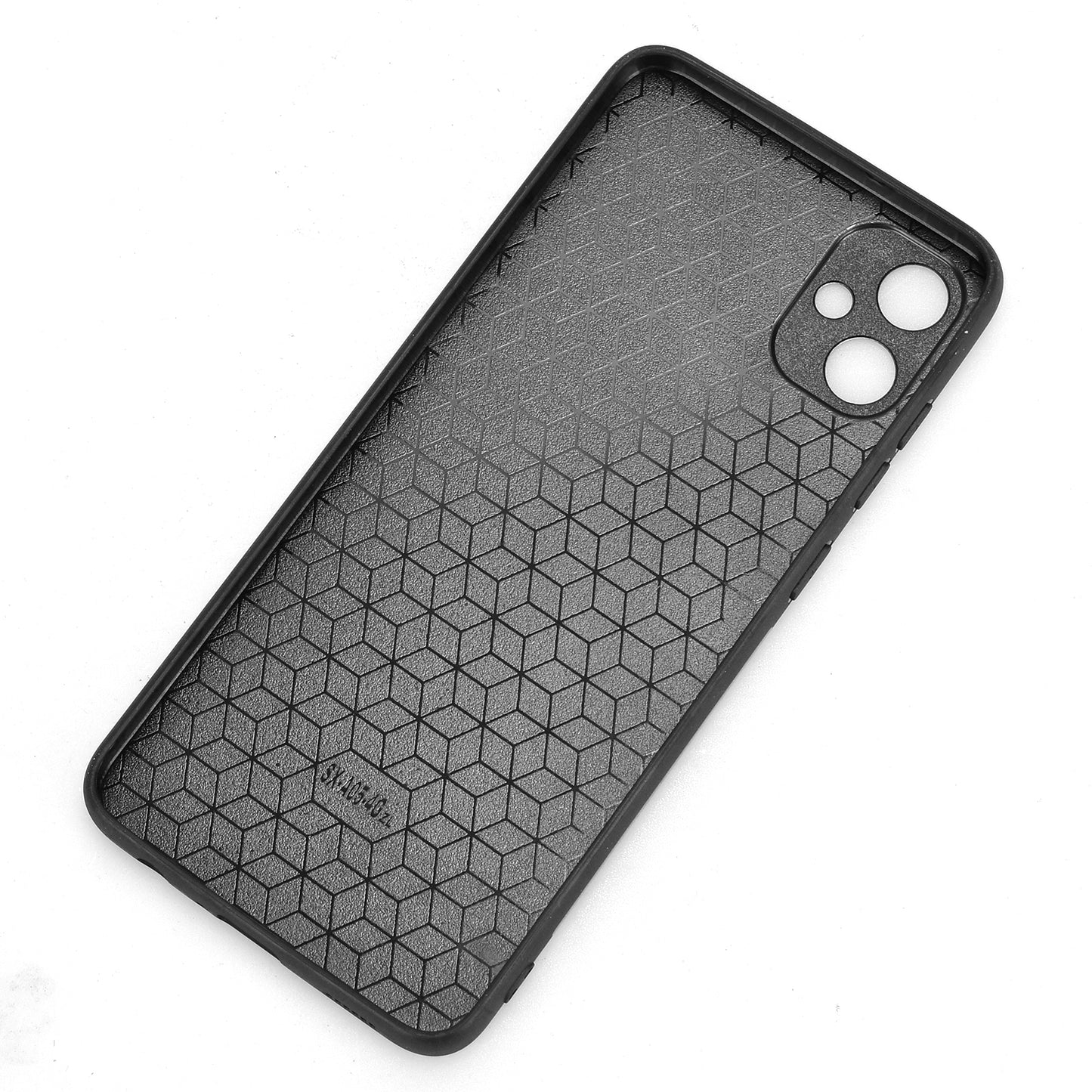Samsung Galaxy A05 4G Cow Pattern Sewing Back Cover Phone Case - Premium PU Leather Texture PC + TPU Shockproof Protective Case, Scratch Resistant Slim Lightweight Anti-Fingerprint Full Coverage Mobile Cover