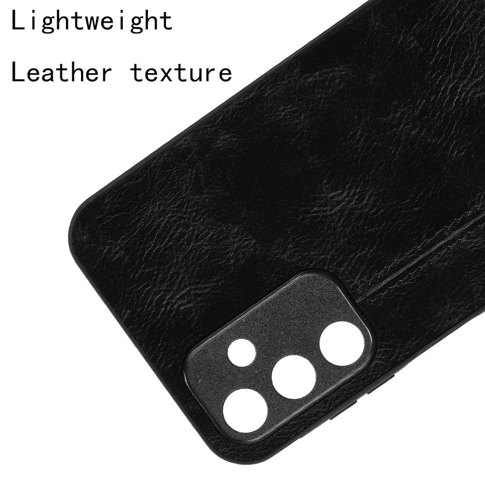 Samsung Galaxy A15 4G Cow Pattern Sewing Back Cover Phone Case - Premium PU Leather Texture PC + TPU Shockproof Protective Case, Scratch Resistant Slim Lightweight Anti-Fingerprint Full Coverage Mobile Cover