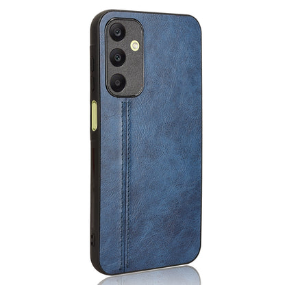Samsung Galaxy A25 5G Cow Pattern Sewing Back Cover Phone Case - Premium PU Leather Texture PC + TPU Shockproof Protective Case, Scratch Resistant Slim Lightweight Anti-Fingerprint Full Coverage Mobile Cover