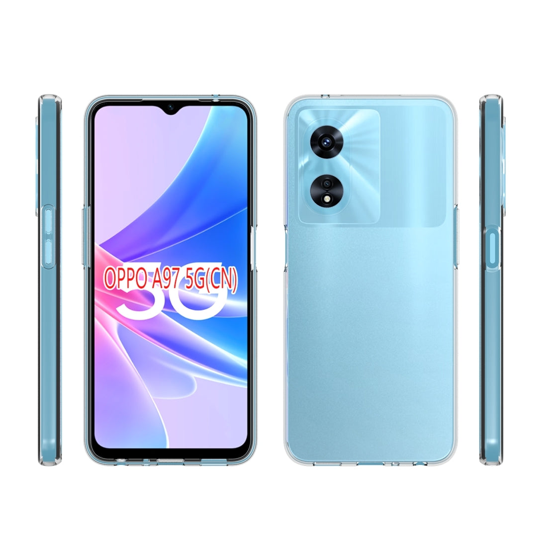 OPPO A97 5G Waterproof Texture TPU Protective Phone Case Shockproof Cover
