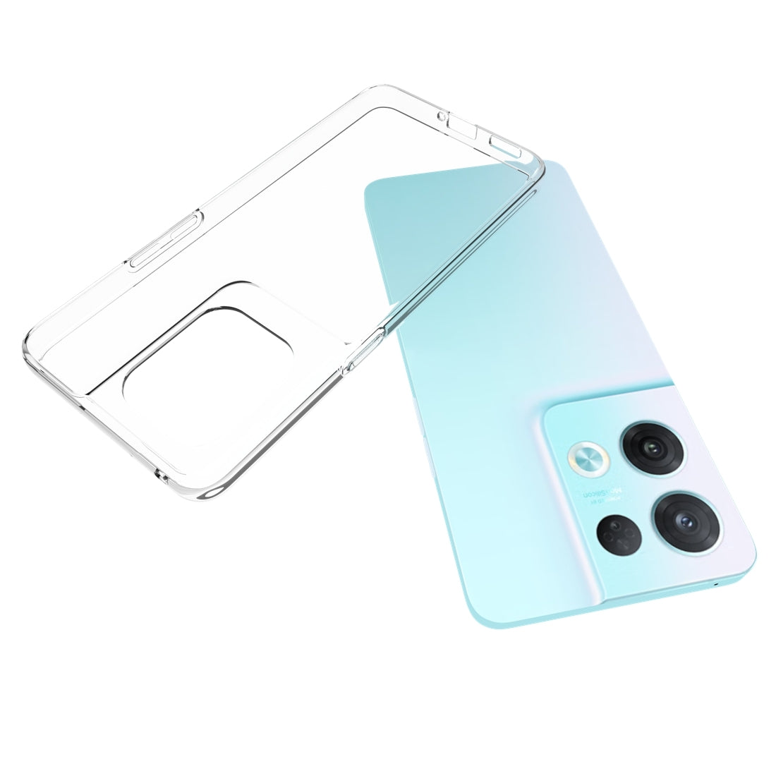 OPPO Reno8 Pro 5G Waterproof Texture TPU Protective Phone Case Shockproof Cover