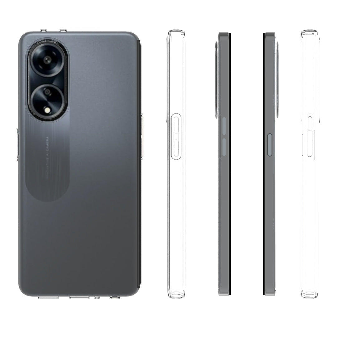 OPPO A1 5G Waterproof Texture TPU Protective Phone Case Shockproof Cover