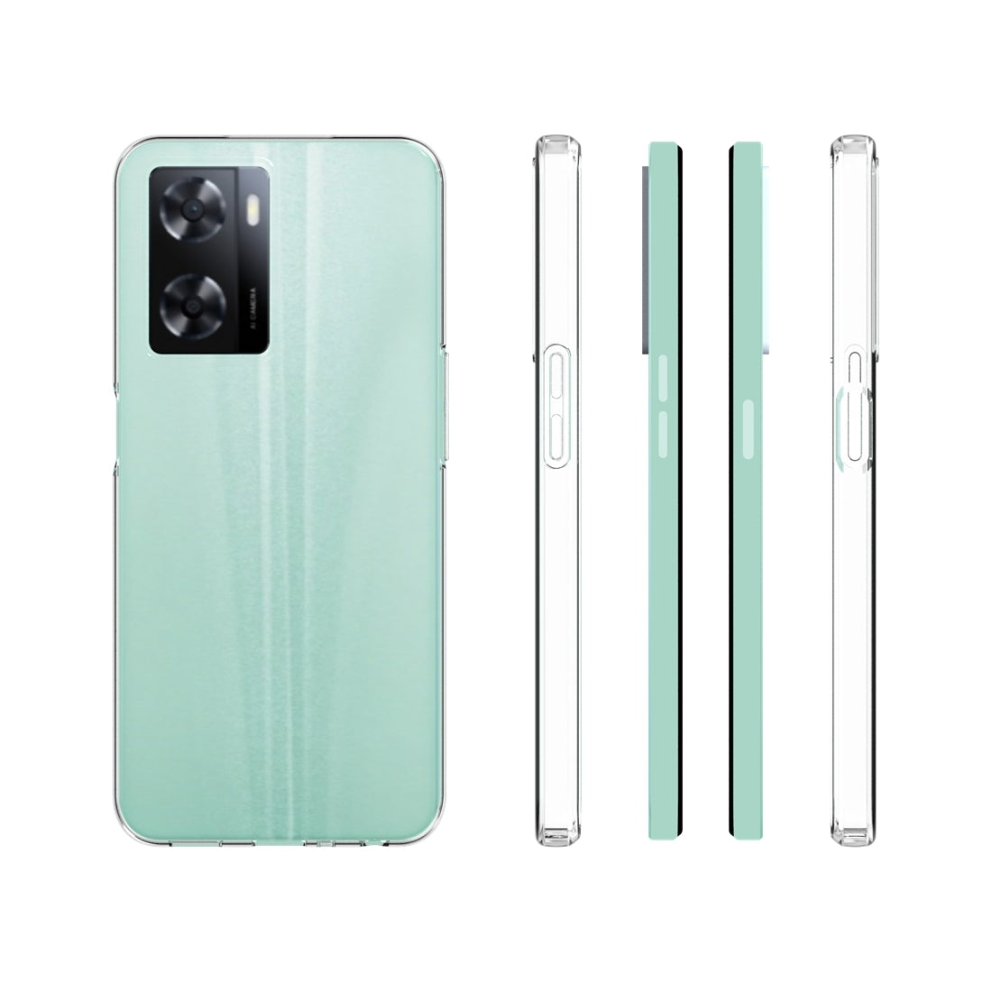 OPPO A57 4G Waterproof Texture TPU Protective Phone Case Shockproof Cover