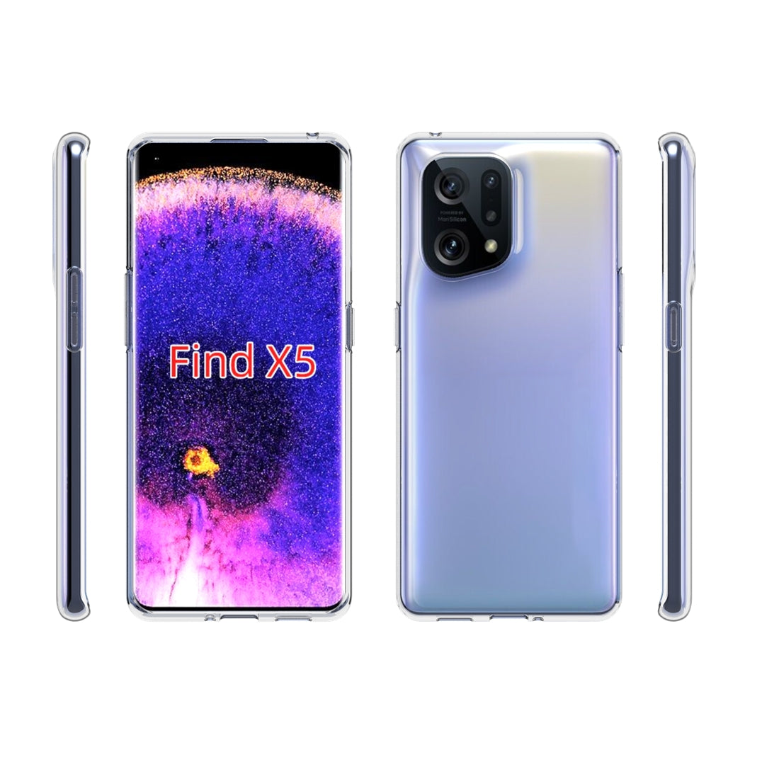 OPPO Find X5 Waterproof Texture TPU Protective Phone Case Shockproof Cover