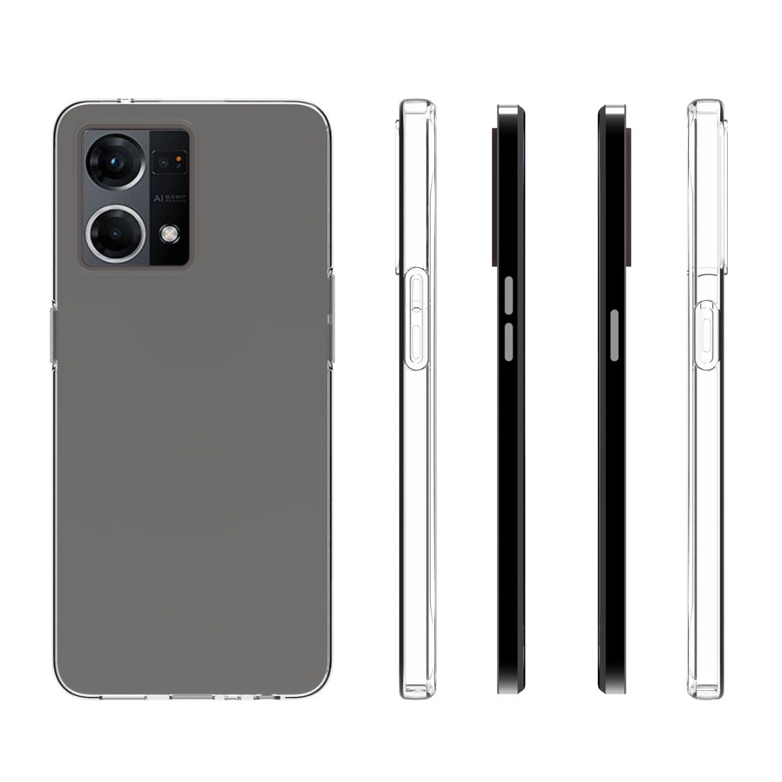 OPPO Reno7 4G Waterproof Texture TPU Protective Phone Case Shockproof Cover