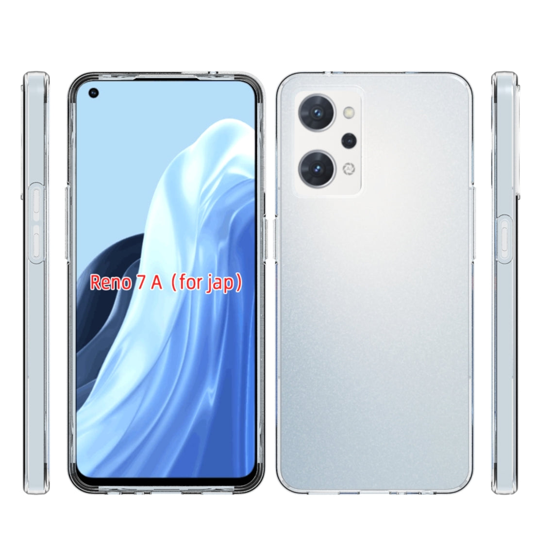 OPPO Reno7 Waterproof Texture TPU Protective Phone Case Shockproof Cover