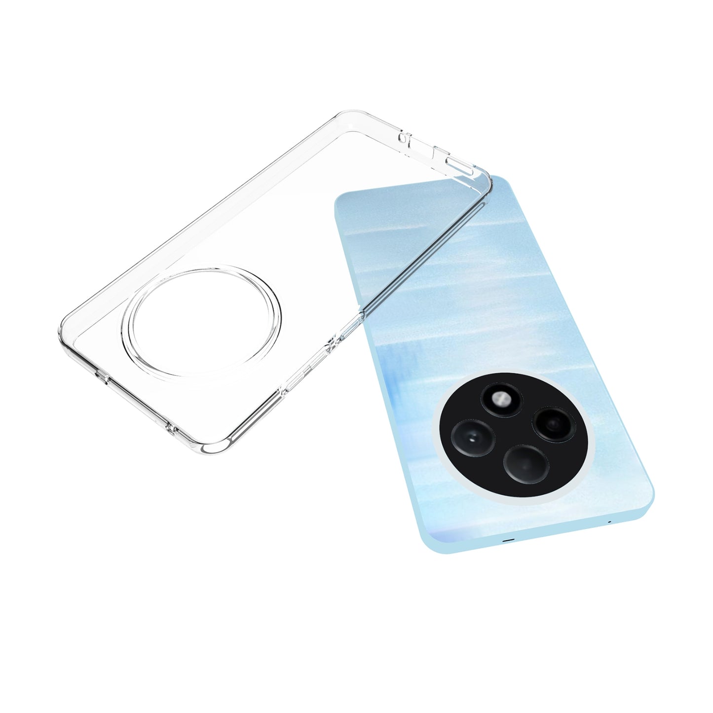 OPPO Reno12 F 5G Waterproof Texture TPU Protective Phone Case Shockproof Cover