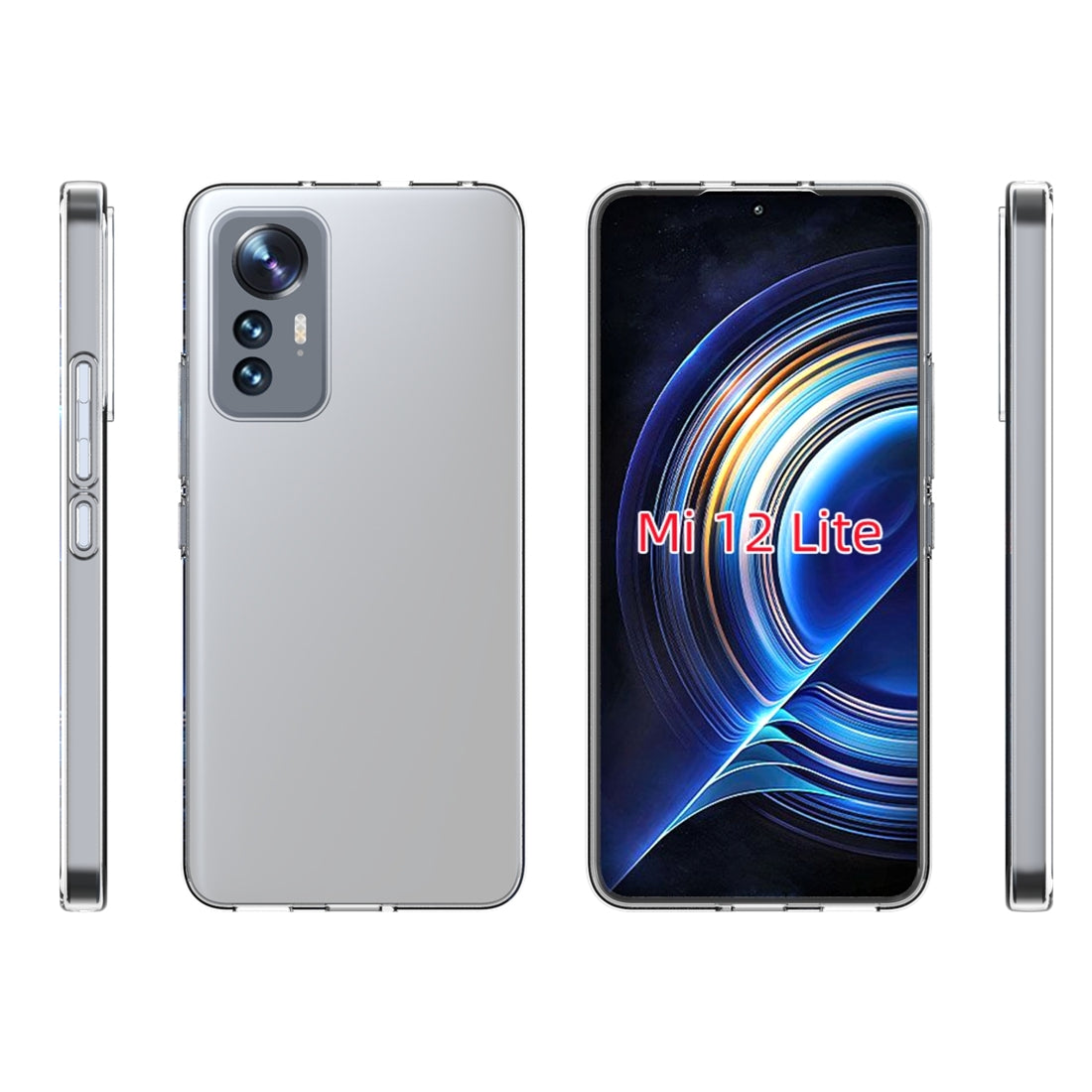 Xiaomi 12 Lite Waterproof Texture TPU Protective Phone Case Shockproof Cover