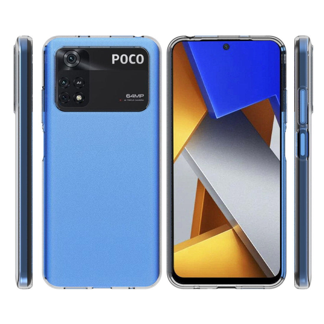 Xiaomi Poco M4 Pro 4G Waterproof Texture TPU Protective Phone Case Shockproof Cover