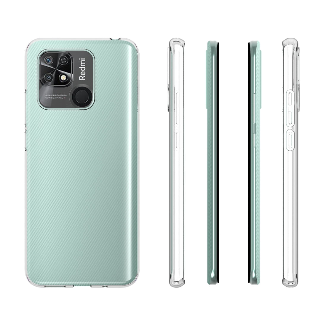 Xiaomi Redmi 10 Waterproof Texture TPU Protective Phone Case Shockproof Cover