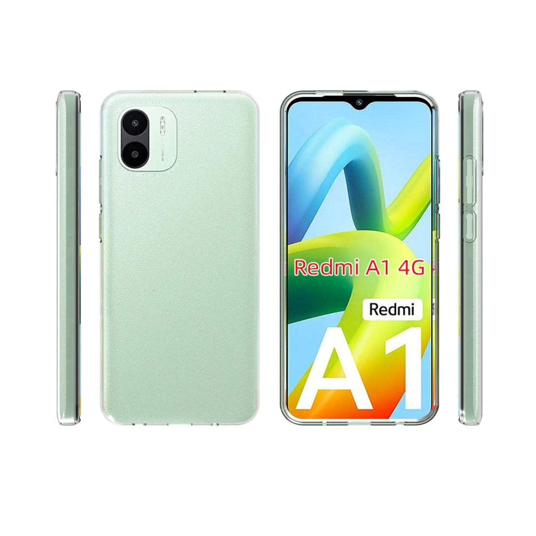 Xiaomi Redmi A1 4G Waterproof Texture TPU Protective Phone Case Shockproof Cover