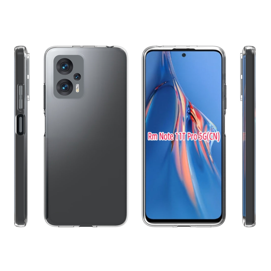 Xiaomi Redmi Note 11T Pro 5G Waterproof Texture TPU Protective Phone Case Shockproof Cover
