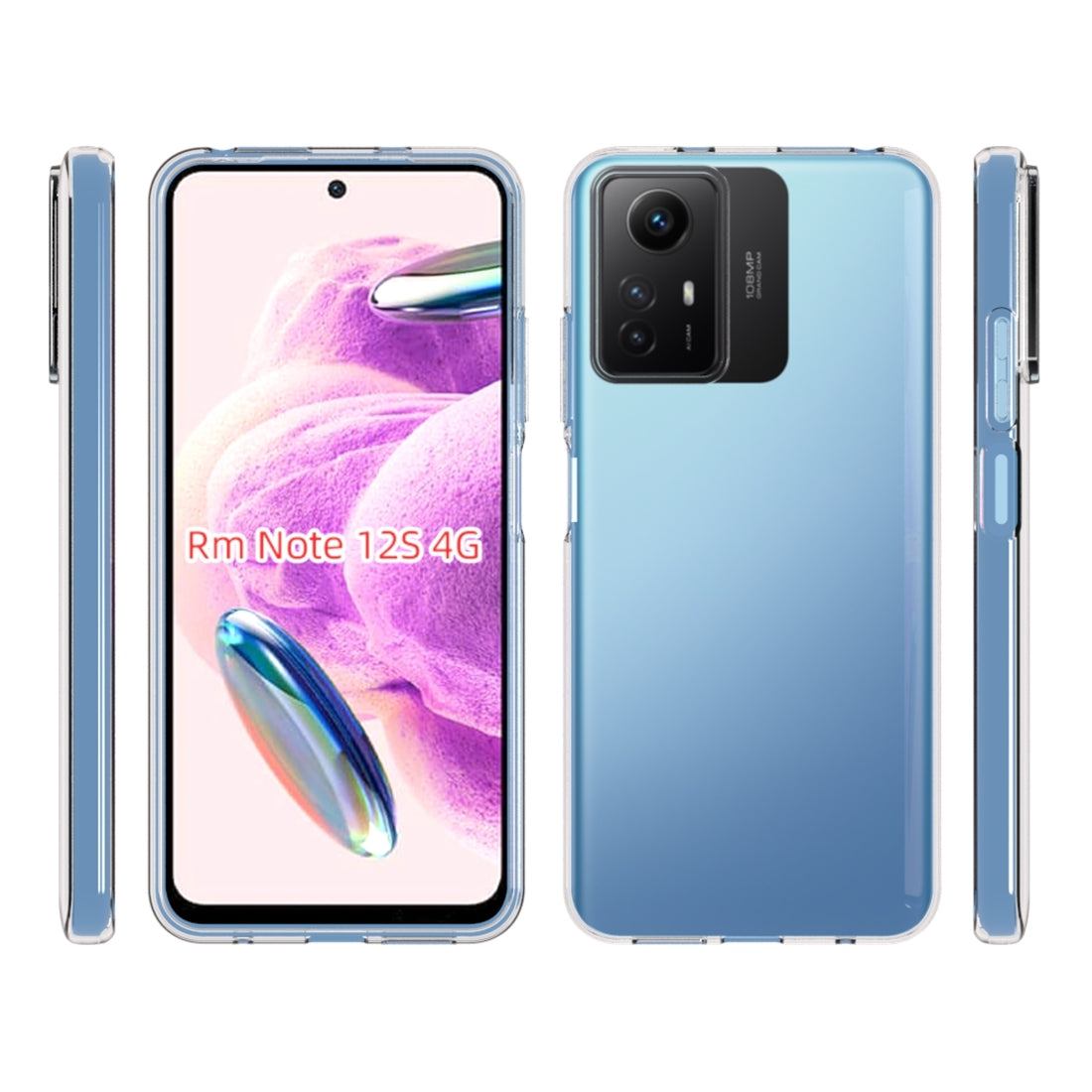 Xiaomi Redmi Note 12S Waterproof Texture TPU Protective Phone Case Shockproof Cover