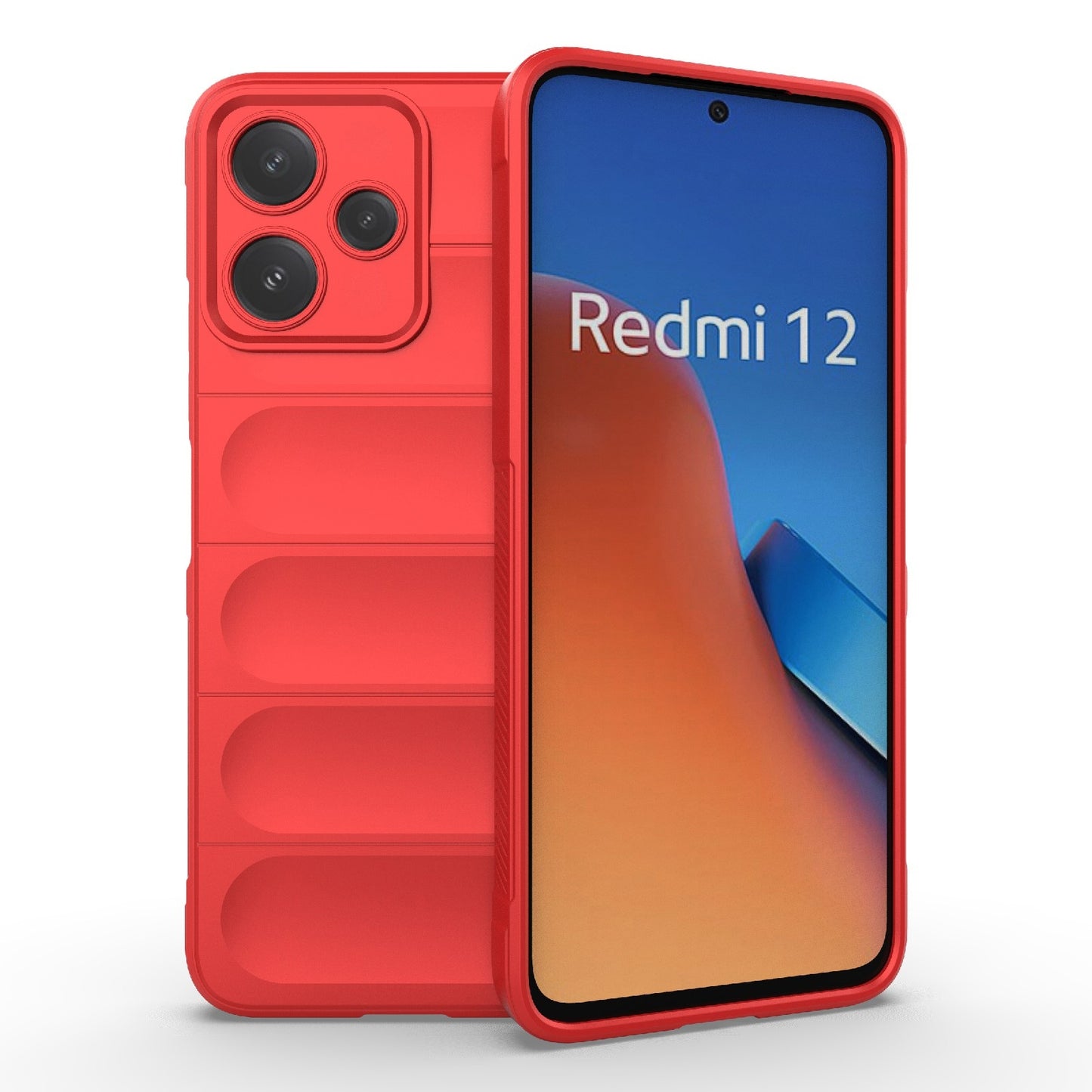 Xiaomi Redmi 12 5G Magic Shield TPU + Flannel Protective Phone Case Cover, Shockproof Scratch Resistant