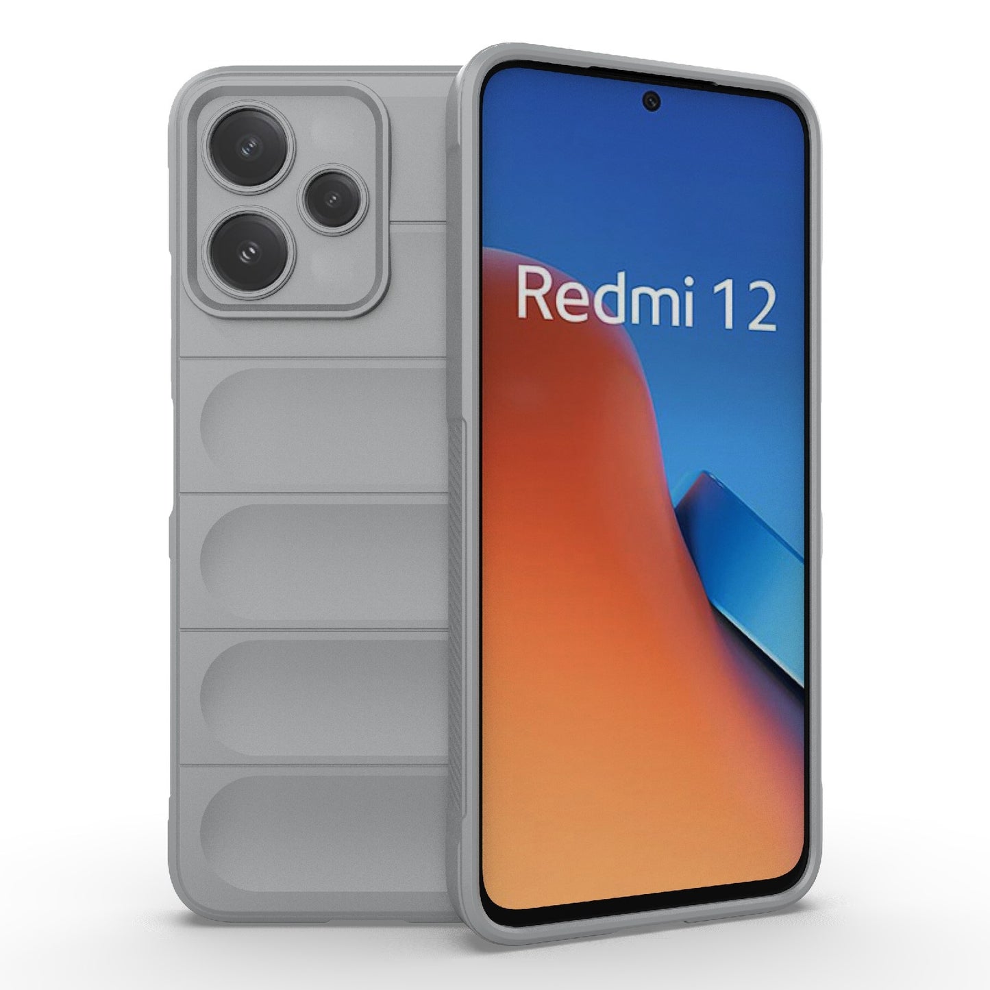 Xiaomi Redmi 12 5G Magic Shield TPU + Flannel Protective Phone Case Cover, Shockproof Scratch Resistant