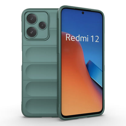 Xiaomi Redmi 12 5G Magic Shield TPU + Flannel Protective Phone Case Cover, Shockproof Scratch Resistant