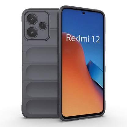 Xiaomi Redmi 12 5G Magic Shield TPU + Flannel Protective Phone Case Cover, Shockproof Scratch Resistant