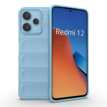 Xiaomi Redmi 12 5G Magic Shield TPU + Flannel Protective Phone Case Cover, Shockproof Scratch Resistant