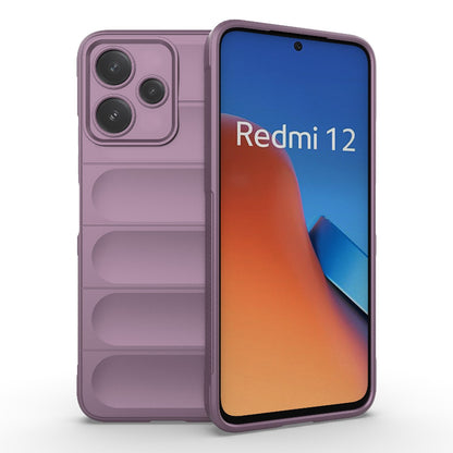 Xiaomi Redmi 12 5G Magic Shield TPU + Flannel Protective Phone Case Cover, Shockproof Scratch Resistant