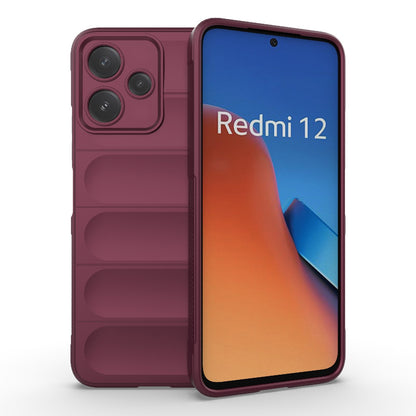 Xiaomi Redmi 12 5G Magic Shield TPU + Flannel Protective Phone Case Cover, Shockproof Scratch Resistant