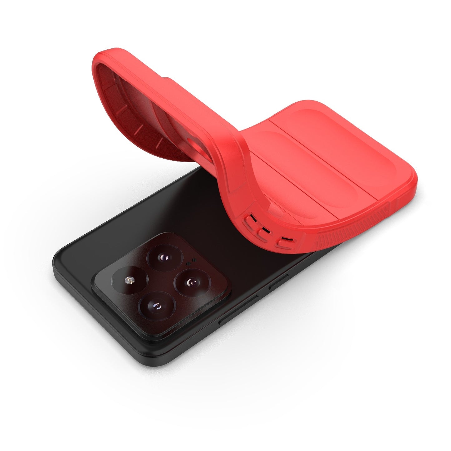 Xiaomi 14 5G Shock Absorbent Magic Shield TPU + Flannel Phone Case, Featuring Ridged Drop Protection, Bright Colours & Easy Access