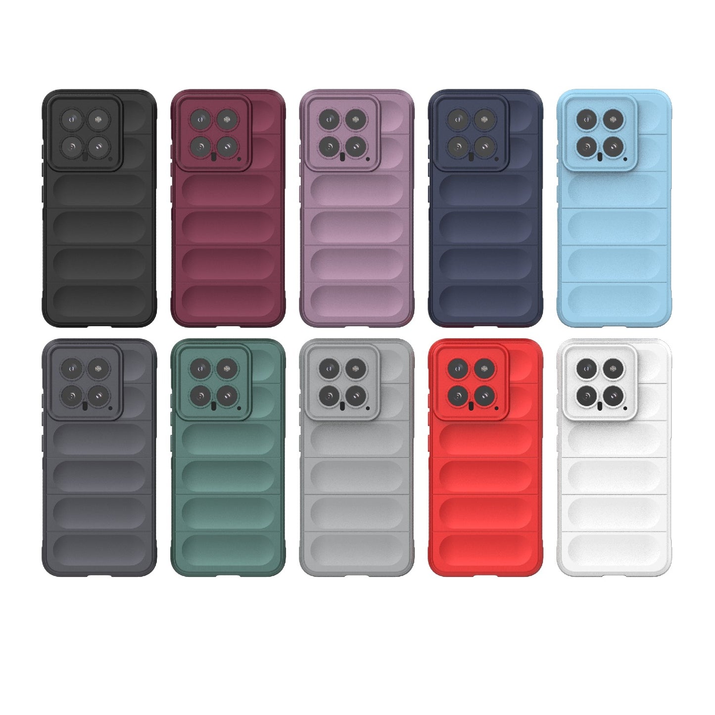 Xiaomi 14 5G Shock Absorbent Magic Shield TPU + Flannel Phone Case, Featuring Ridged Drop Protection, Bright Colours & Easy Access