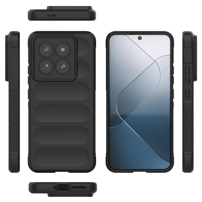 Xiaomi 14 Pro 5G Shock Absorbent Magic Shield TPU + Flannel Phone Case, Featuring Ridged Drop Protection, Bright Colours & Easy Access