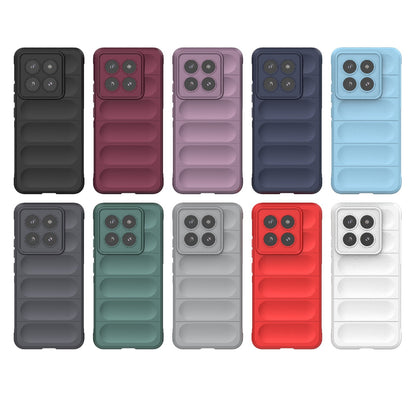 Xiaomi 14 Pro 5G Shock Absorbent Magic Shield TPU + Flannel Phone Case, Featuring Ridged Drop Protection, Bright Colours & Easy Access