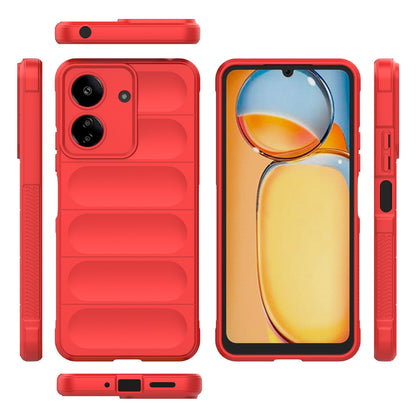 Xiaomi Redmi 13C 4G Global Shock Absorbent Magic Shield TPU + Flannel Phone Case, Featuring Ridged Drop Protection, Bright Colours & Easy Access