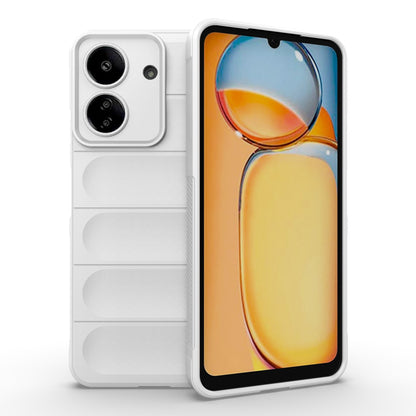 Xiaomi Redmi 13C 4G Global Shock Absorbent Magic Shield TPU + Flannel Phone Case, Featuring Ridged Drop Protection, Bright Colours & Easy Access