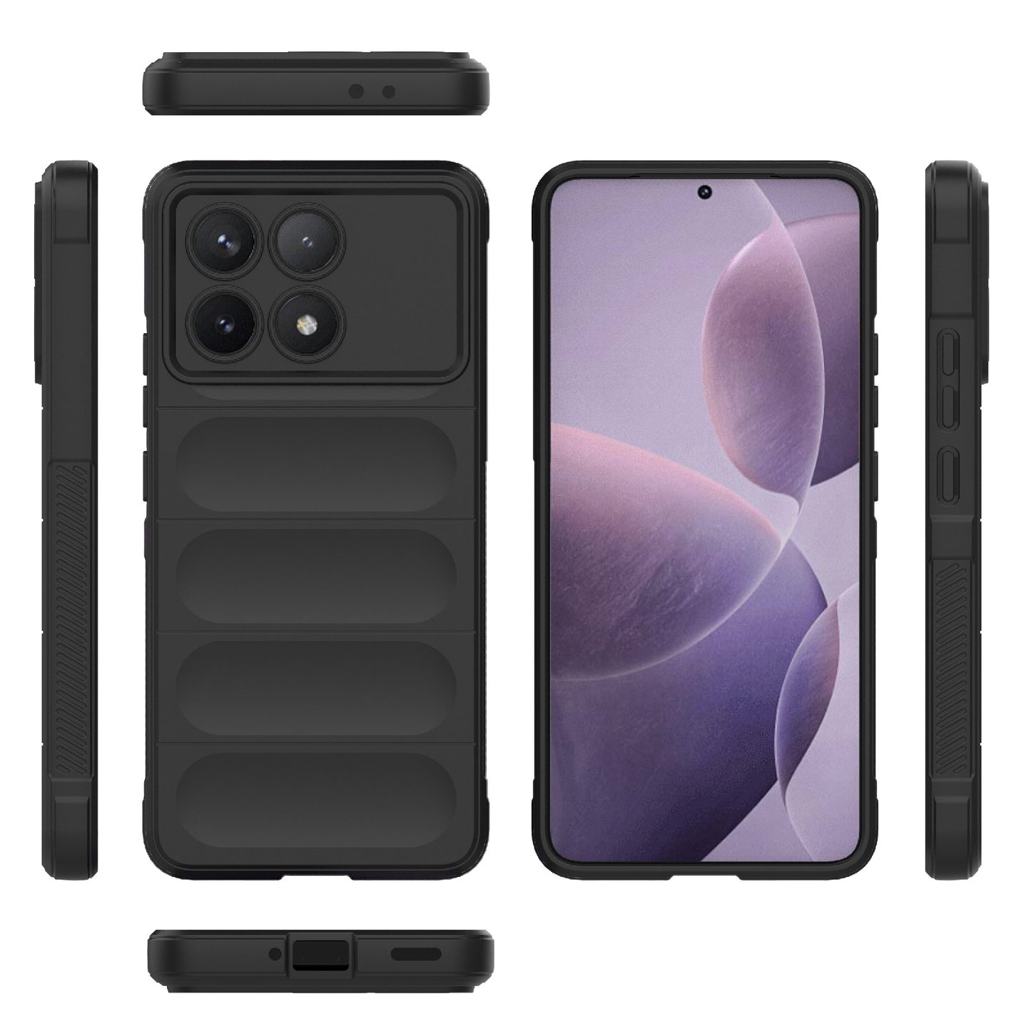 Xiaomi Redmi K70 Pro 5G Magic Shield TPU + Flannel Protective Phone Case Cover, Shockproof Scratch Resistant