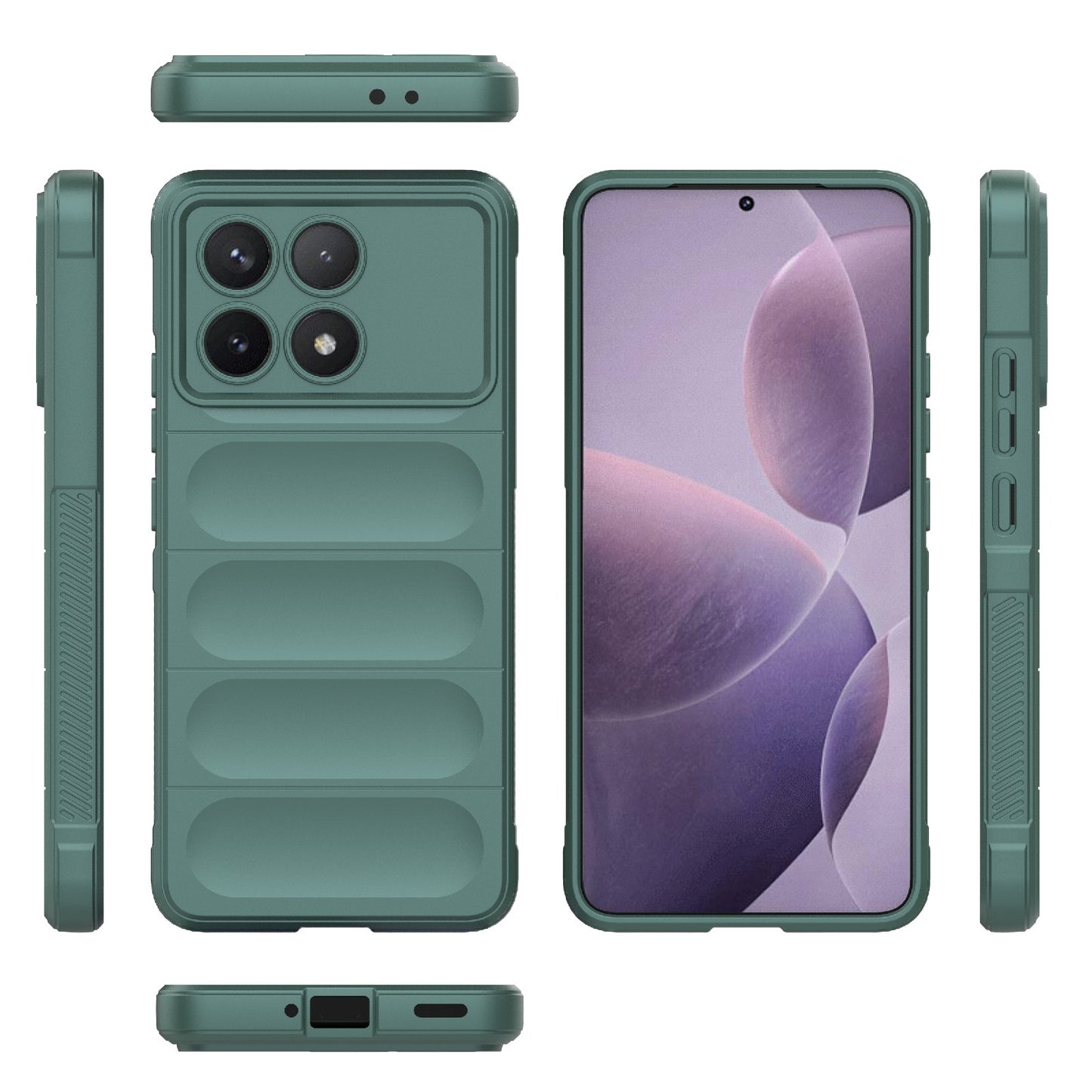 Xiaomi Redmi K70 Pro 5G Magic Shield TPU + Flannel Protective Phone Case Cover, Shockproof Scratch Resistant