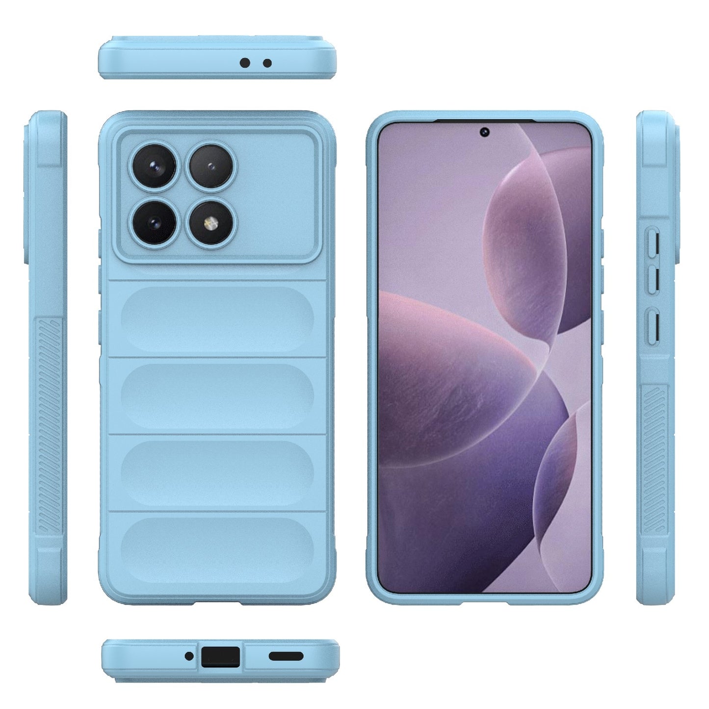 Xiaomi Redmi K70 Pro 5G Magic Shield TPU + Flannel Protective Phone Case Cover, Shockproof Scratch Resistant