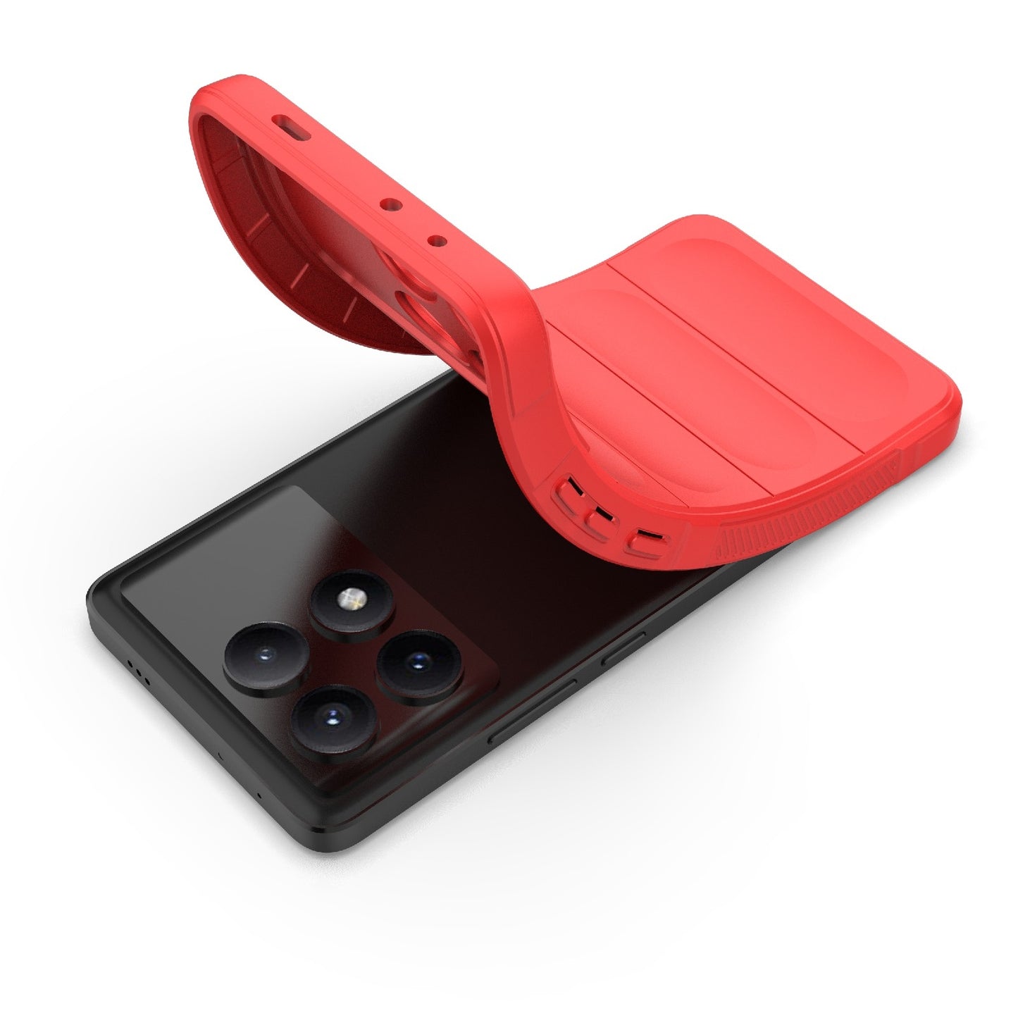 Xiaomi Redmi K70E 5G Shock Absorbent Magic Shield TPU + Flannel Phone Case, Featuring Ridged Drop Protection, Bright Colours & Easy Access