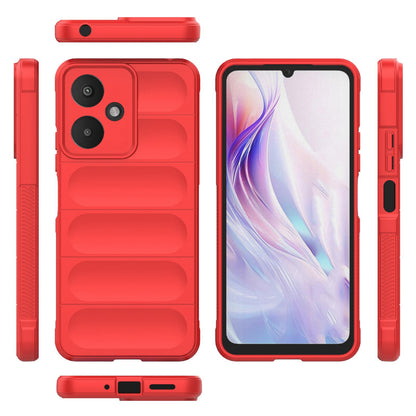 Xiaomi Redmi 13C 5G Shock Absorbent Magic Shield TPU + Flannel Phone Case, Featuring Ridged Drop Protection, Bright Colours & Easy Access
