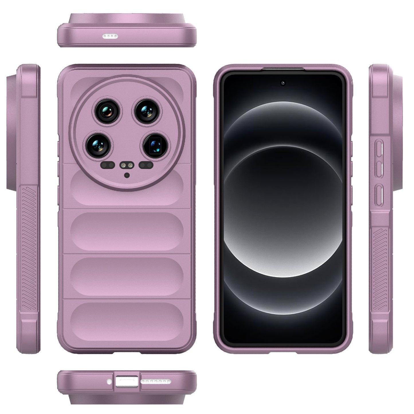 Xiaomi 14 Ultra Shock Absorbent Magic Shield TPU + Flannel Phone Case, Featuring Ridged Drop Protection, Bright Colours & Easy Access