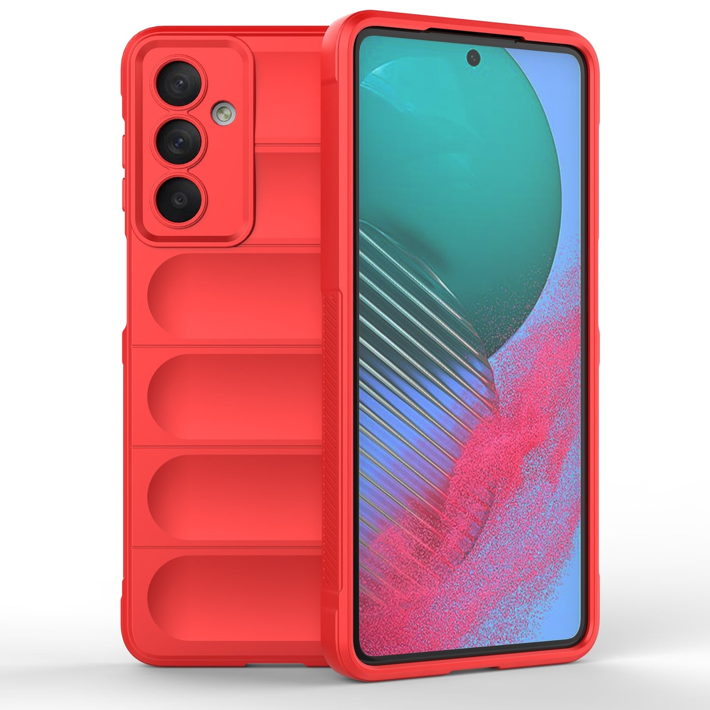Samsung Galaxy M54 5G Magic Shield TPU + Flannel Protective Phone Case Cover, Shockproof Scratch Resistant