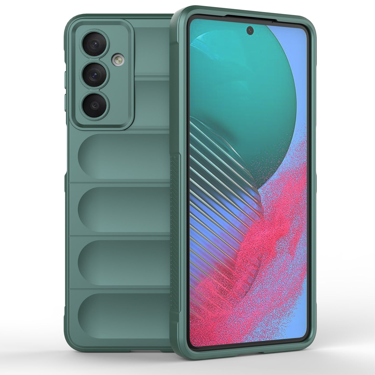 Samsung Galaxy M54 5G Magic Shield TPU + Flannel Protective Phone Case Cover, Shockproof Scratch Resistant