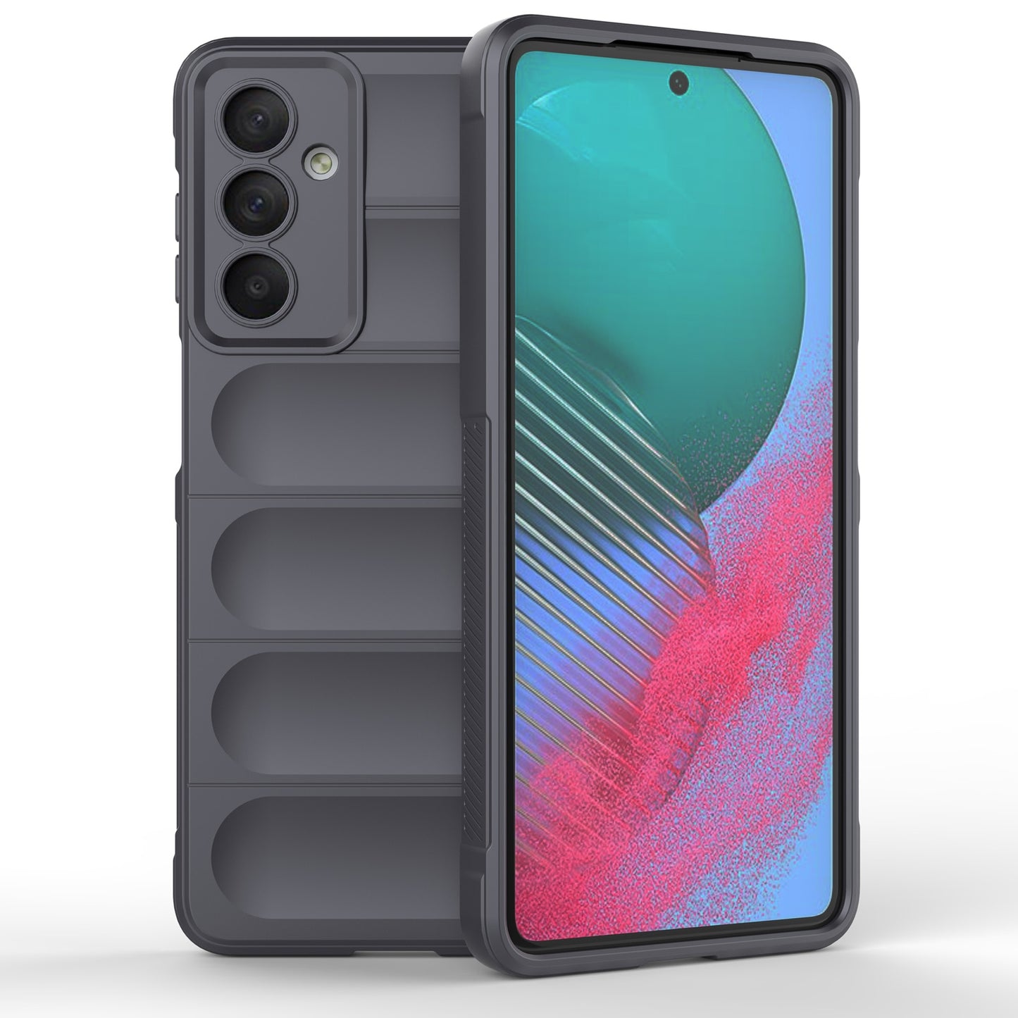 Samsung Galaxy M54 5G Magic Shield TPU + Flannel Protective Phone Case Cover, Shockproof Scratch Resistant