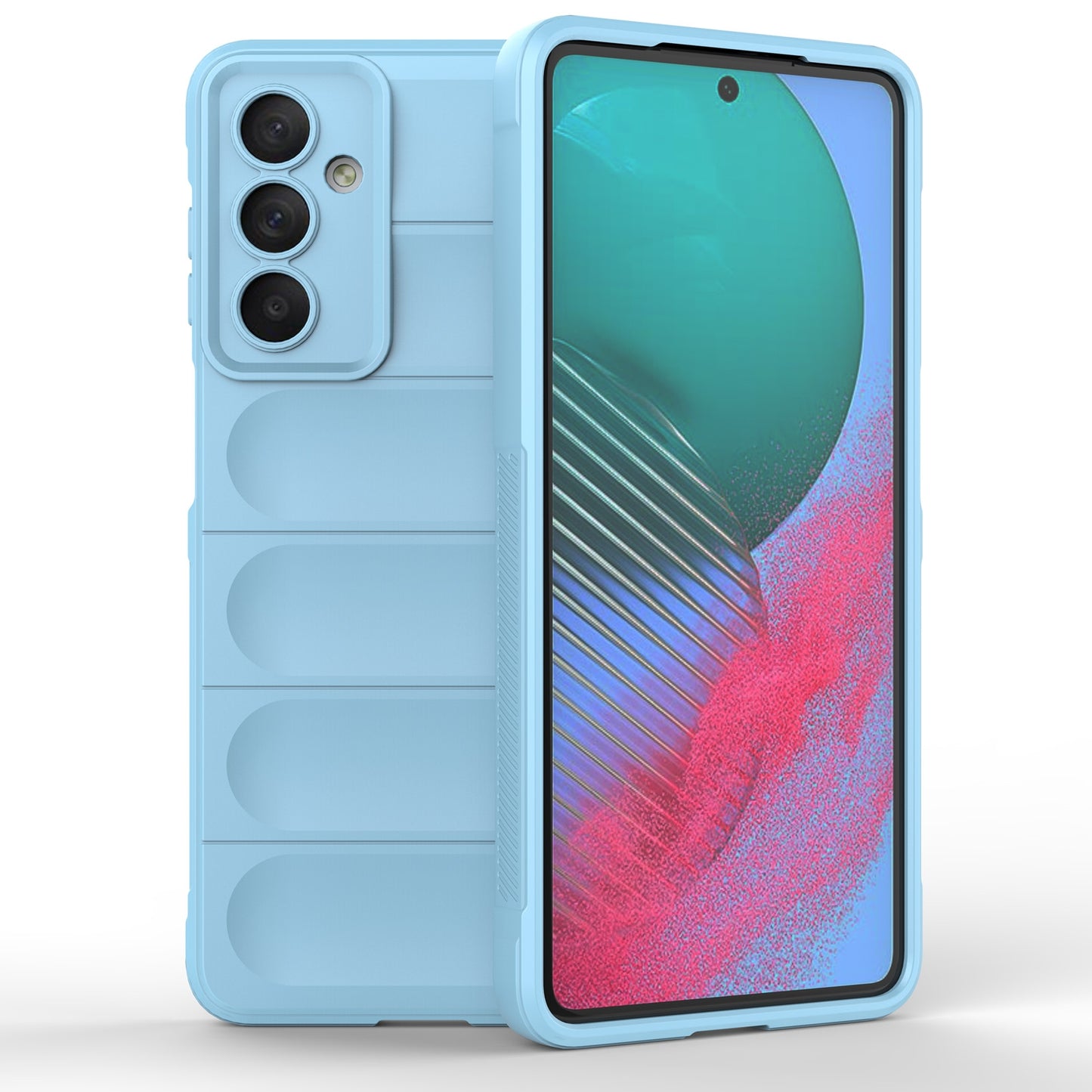Samsung Galaxy M54 5G Magic Shield TPU + Flannel Protective Phone Case Cover, Shockproof Scratch Resistant