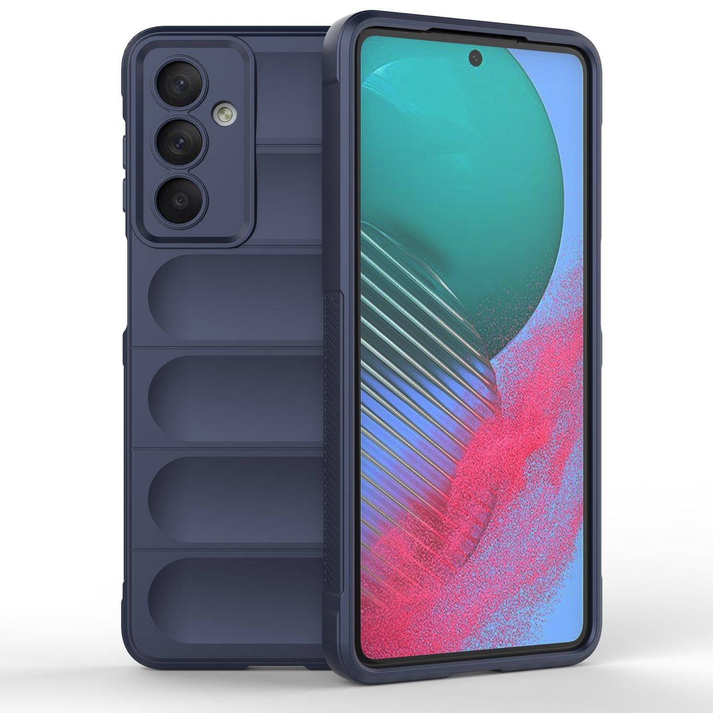 Samsung Galaxy M54 5G Magic Shield TPU + Flannel Protective Phone Case Cover, Shockproof Scratch Resistant