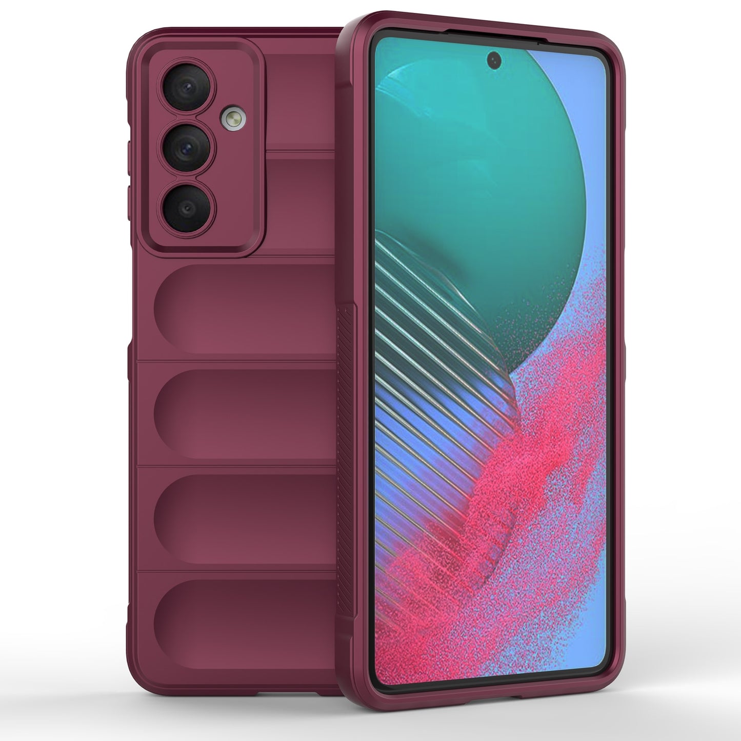 Samsung Galaxy M54 5G Magic Shield TPU + Flannel Protective Phone Case Cover, Shockproof Scratch Resistant