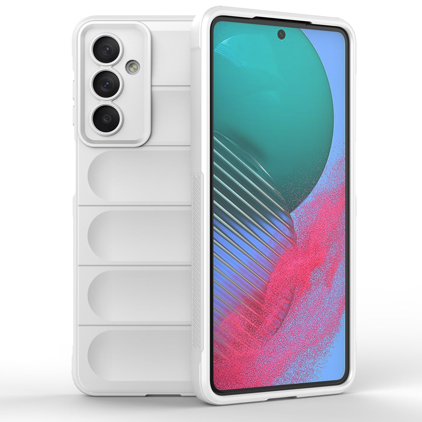 Samsung Galaxy M54 5G Magic Shield TPU + Flannel Protective Phone Case Cover, Shockproof Scratch Resistant