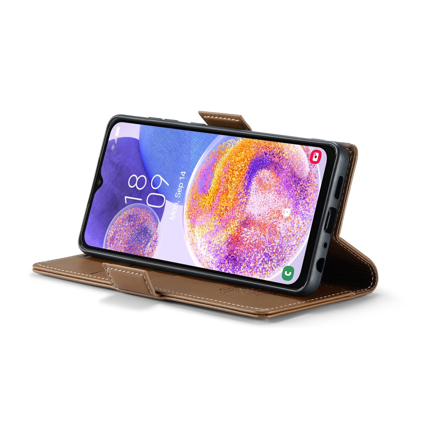 Samsung Galaxy A23 Litchi Texture RFID Anti-theft Leather Phone Case with Butterfly Buckle, Stand & Card Wallet with TPU Shell