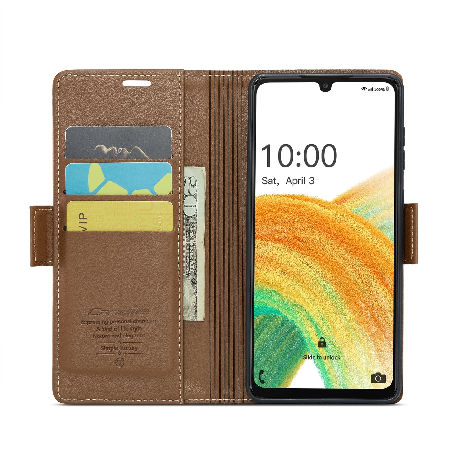Samsung Galaxy A33 5G Litchi Texture RFID Anti-theft Leather Phone Case with Butterfly Buckle, Stand & Card Wallet with TPU Shell