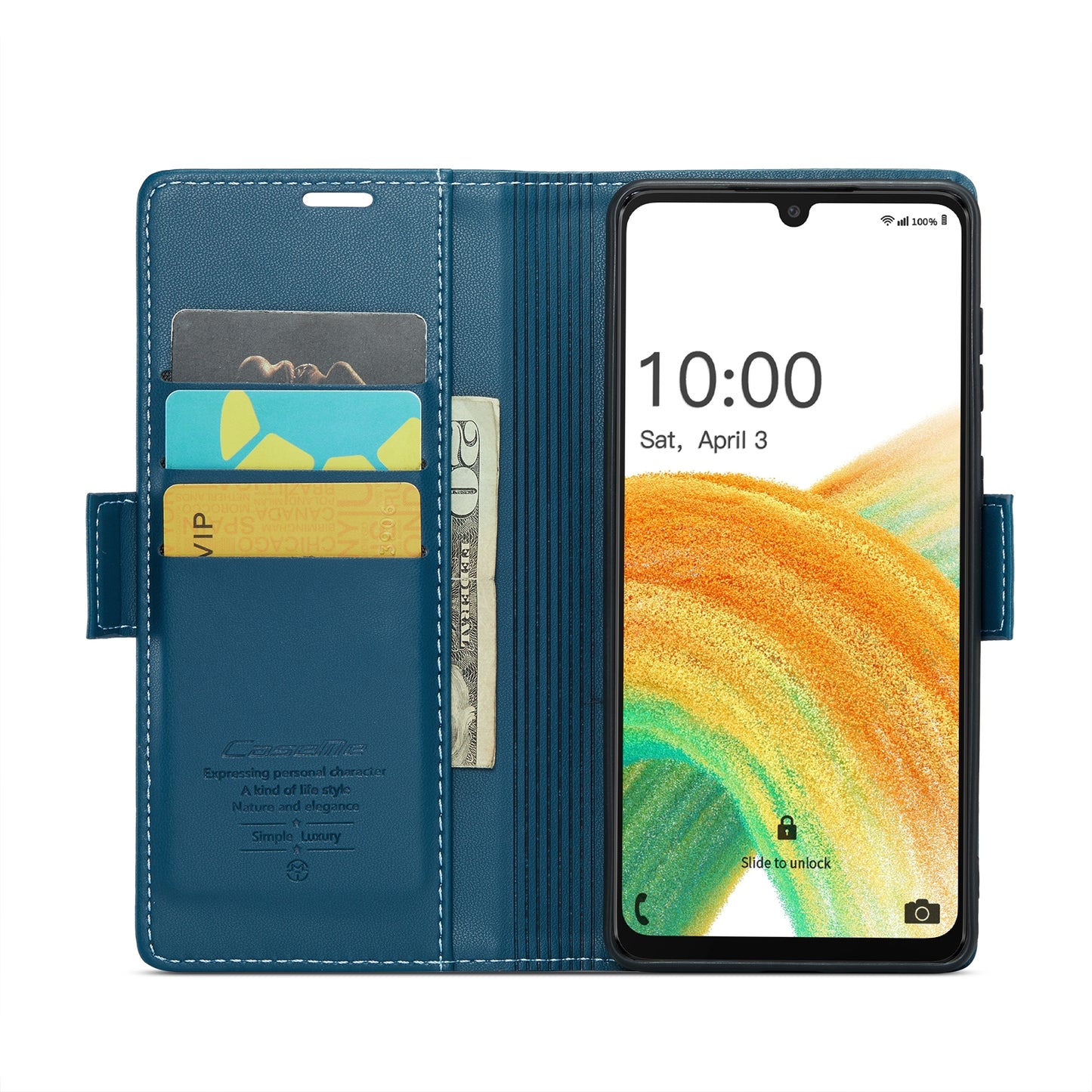 Samsung Galaxy A33 5G Litchi Texture RFID Anti-theft Leather Phone Case with Butterfly Buckle, Stand & Card Wallet with TPU Shell