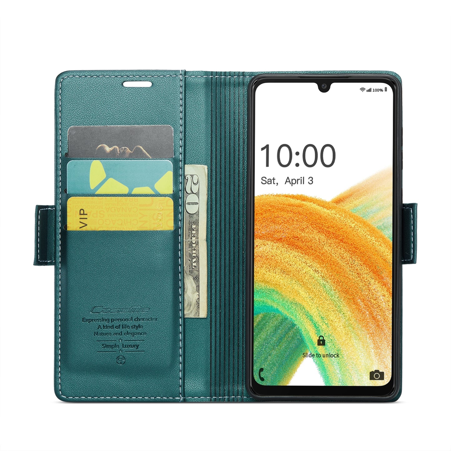 Samsung Galaxy A33 5G Litchi Texture RFID Anti-theft Leather Phone Case with Butterfly Buckle, Stand & Card Wallet with TPU Shell