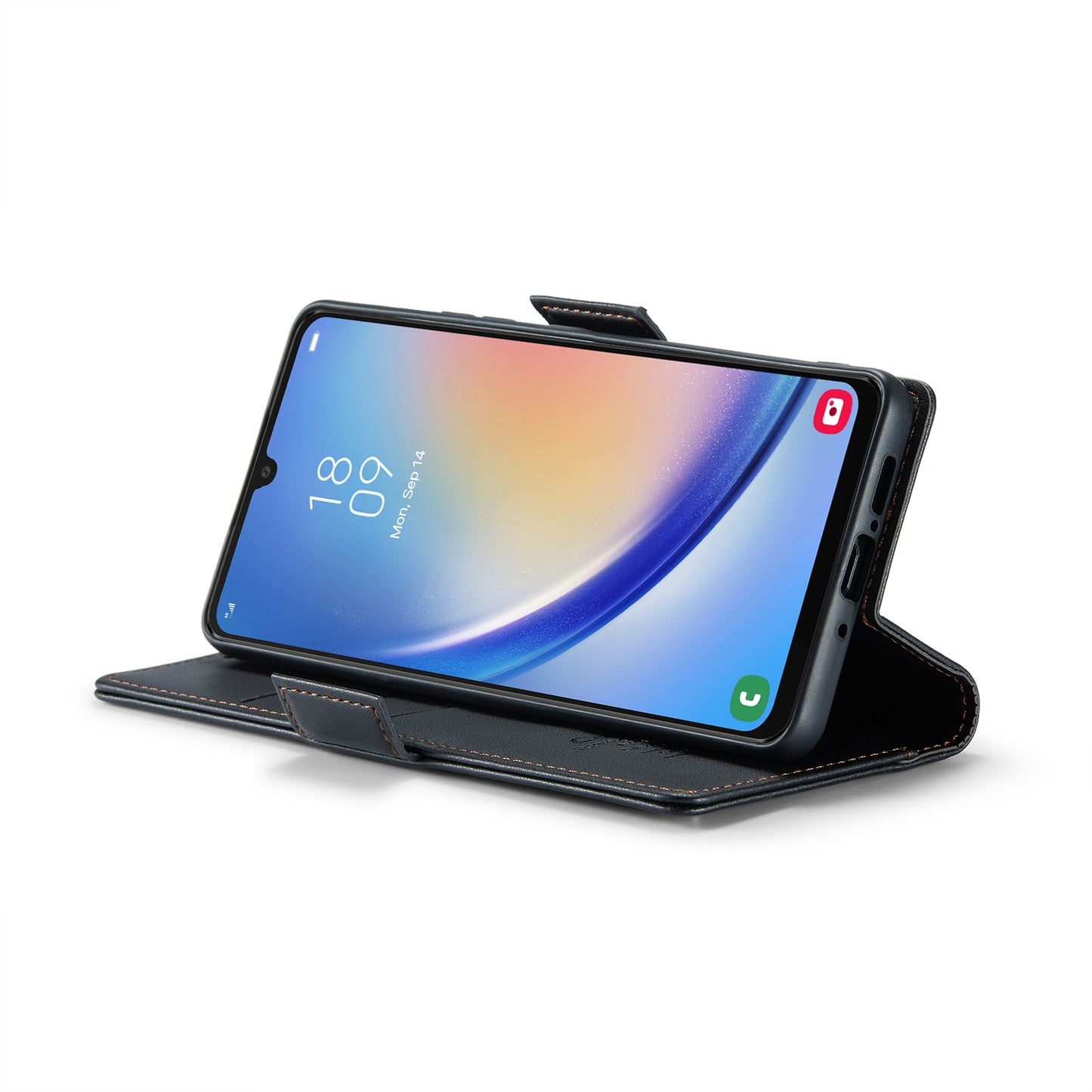 Samsung Galaxy A34 5G Litchi Texture RFID Anti-theft Leather Phone Case with Butterfly Buckle, Stand & Card Wallet with TPU Shell