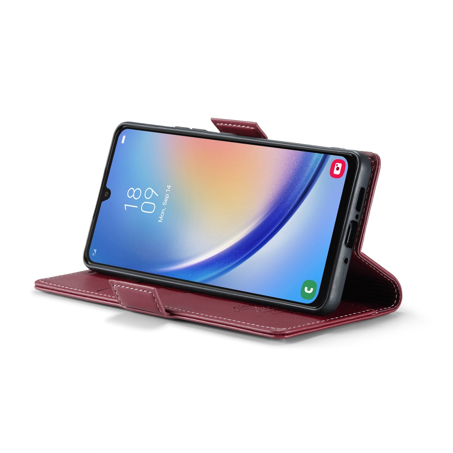 Samsung Galaxy A34 5G Litchi Texture RFID Anti-theft Leather Phone Case with Butterfly Buckle, Stand & Card Wallet with TPU Shell