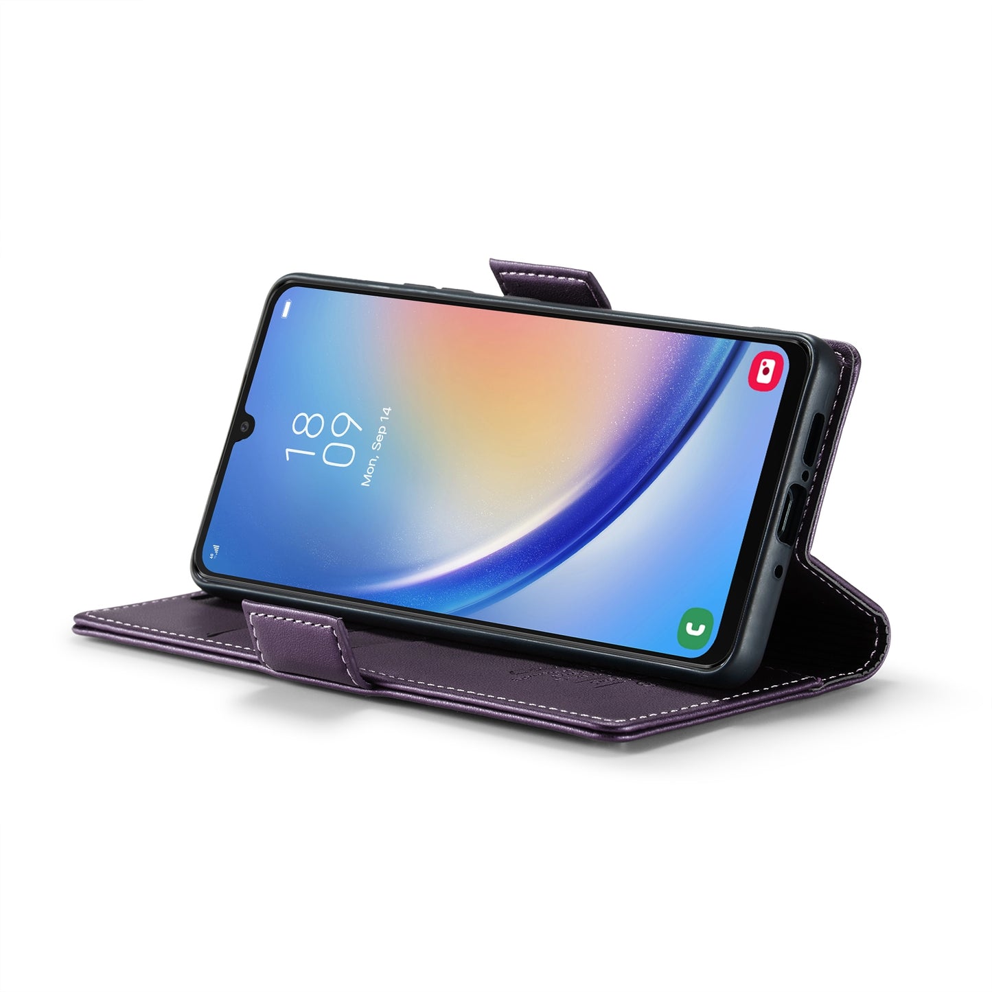 Samsung Galaxy A34 5G Litchi Texture RFID Anti-theft Leather Phone Case with Butterfly Buckle, Stand & Card Wallet with TPU Shell